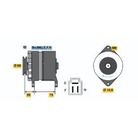 Lichtmaschine für TOYOTA von BOSCH