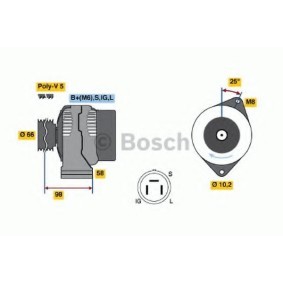 Lichtmaschine 0 986 035 601 von BOSCH günstig für 180,34 € online kaufen