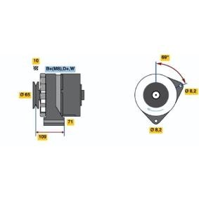 Lichtmaschine 0 986 039 120 von BOSCH günstig für 257,73 € online kaufen
