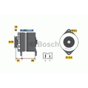 Lichtmaschine 0 986 040 051 von BOSCH günstig für 381,37 € online kaufen