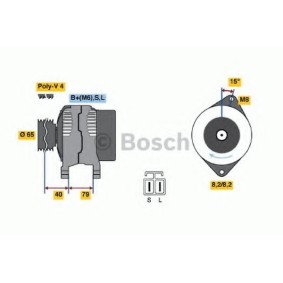 Køb Generator af BOSCH 0 986 040 511 til den lave pris 1894,31 DKK