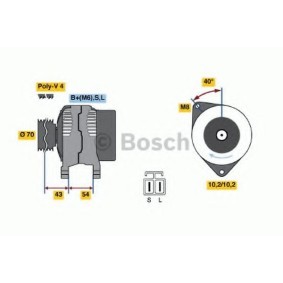 Køb Generator af BOSCH 0 986 046 411 til den lave pris 2178,49 DKK