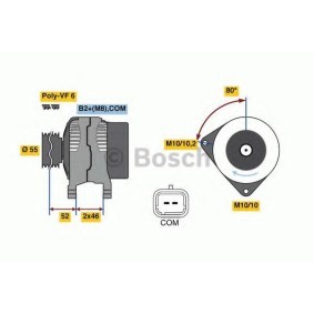 Køb Generator af BOSCH 0 986 048 760 til den lave pris 3138,09 DKK