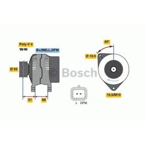 Lichtmaschine 0 986 080 680 von BOSCH günstig für 318,68 € online kaufen