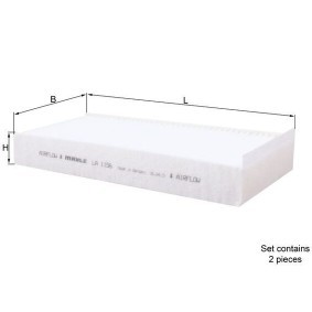 Innenraumfilter LA 1156/S von KNECHT günstig für 49,53 € online kaufen
