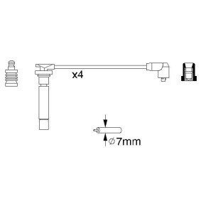 Zündleitungssatz 0 986 356 705 von BOSCH günstig für 48,53 € online kaufen