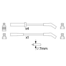 Zündleitungssatz 0 986 357 123 von BOSCH günstig für 44,68 € online kaufen