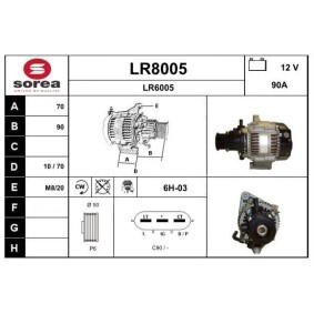 Lichtmaschine LR8005 von SNRA günstig für 240,52 € online kaufen