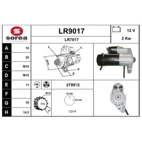Acquista Motorino avviamento da SNRA LR9017 a buon mercato per soli 195,34 €