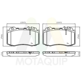 Bremsbeläge für MERCEDES-BENZ von MOTAQUIP