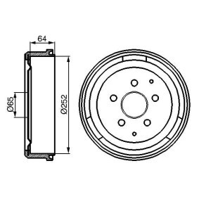 Bremstrommel 0 986 477 033 von BOSCH günstig für 103,80 € online kaufen