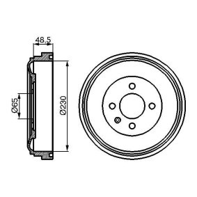 Bremstrommel für VW von BOSCH