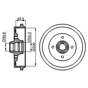 Bremstrommel 0 986 477 041 von BOSCH günstig für 39,24 € online kaufen