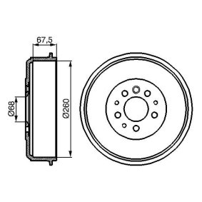 Bremstrommel 0 986 477 046 von BOSCH günstig für 62,53 € online kaufen