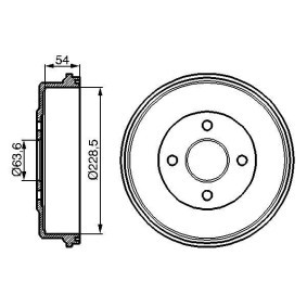 Bremstrommel 0 986 477 051 von BOSCH günstig für 79,17 € online kaufen