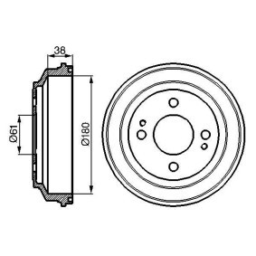 Acquista Tamburo freno da BOSCH 0 986 477 063 a buon mercato per soli 38,01 €