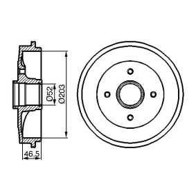 Bremstrommel 0 986 477 124 von BOSCH günstig für 39,62 € online kaufen