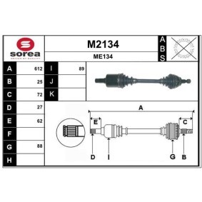Antriebswelle M2134 von SNRA günstig für 245,47 € online kaufen