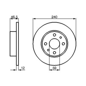 Compre Disco de travão da BOSCH 0 986 478 353 a um preço baixo por 23,88 €
