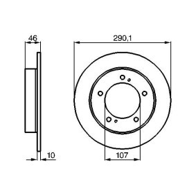 Achetez des Disque de frein de chez BOSCH en ligne pour JIMNY (SJ, JA, JB) à prix modérés