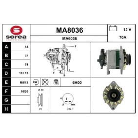 Lichtmaschine MA8036 von SNRA günstig für 493,23 € online kaufen