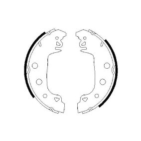 Bremsbackensatz 0 986 487 546 von BOSCH günstig für 22,12 € online kaufen