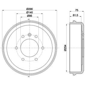 Achetez des Tambour de frein MINTEX MBD223 à prix pour 109,37 €