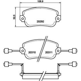 Bremsbeläge für LANCIA von MINTEX