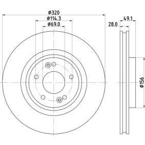 Bremsscheibe MDC2736 von MINTEX günstig für 82,39 € online kaufen