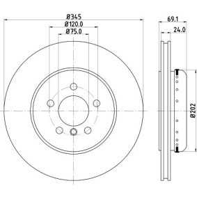 Bremsscheibe für BMW von MINTEX