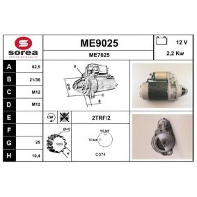 Anlasser für MERCEDES-BENZ von SNRA