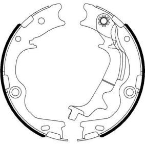 Bremsbackensatz, Feststellbremse MFR704 von MINTEX günstig für 90,37 € online kaufen
