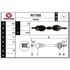 Antriebswelle N1188 von SNRA günstig für 206,66 € online kaufen