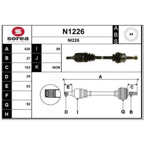 Antriebswelle N1226 von SNRA günstig für 200,65 € online kaufen