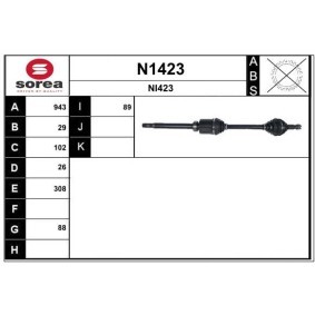 Antriebswelle N1423 von SNRA günstig für 269,58 € online kaufen