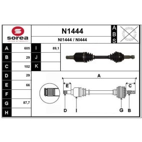 Antriebswelle N1444 von SNRA günstig für 179,10 € online kaufen