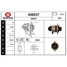 Lichtmaschine für NISSAN von SNRA