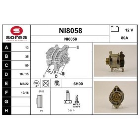 Lichtmaschine NI8058 von SNRA günstig für 217,30 € online kaufen