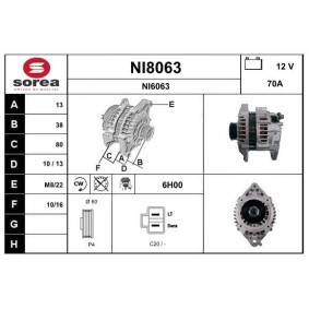 Lichtmaschine für NISSAN von SNRA