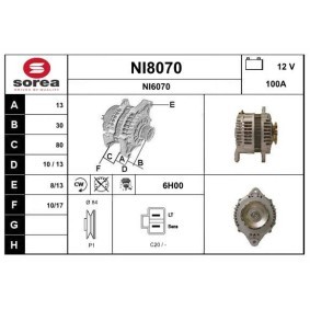 Lichtmaschine NI8070 von SNRA günstig für 268,44 € online kaufen