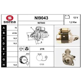 Anlasser für NISSAN von SNRA