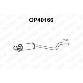 Mittelschalldämpfer von VENEPORTE für Astra Mk2 Cabrio (T85) günstig online kaufen