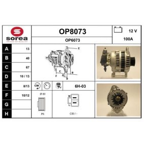 Lichtmaschine OP8073 von SNRA günstig für 173,90 € online kaufen