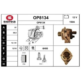 Lichtmaschine OP8134 von SNRA günstig für 245,85 € online kaufen