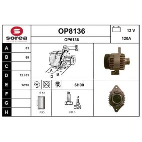 Köp Generator av SNRA OP8136 till det låga priset 4781,77 kr