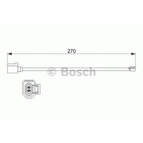 Warnkontakt, Bremsbelagverschleiß 1 987 473 526 von BOSCH günstig für 13,07 € online kaufen