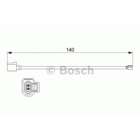 Warnkontakt, Bremsbelagverschleiß 1 987 473 528 von BOSCH günstig für 13,84 € online kaufen
