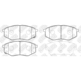 Achetez des Plaquettes de frein NiBK PN0704 à prix pour 140,61 €