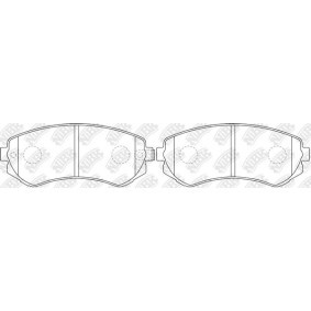 Achetez des Plaquettes de frein NiBK PN2199 à prix pour 162,62 €