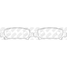 Achetez des Plaquettes de frein NiBK PN7415 à prix pour 136,27 €